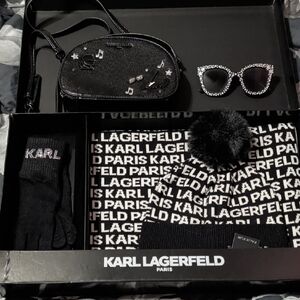 Karl Lagerfeld Set - Bag, Scarf/Hat/Gloves Set And Sunglasses